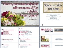 Tablet Screenshot of donnecristianenelweb.it